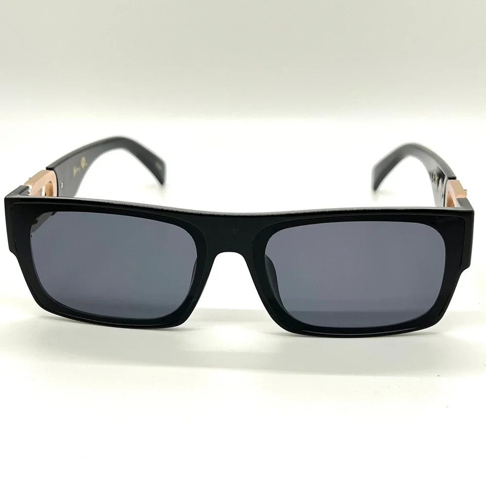 Designer Shield Sunglasses Black Lens Fashion Outdoor Driving Hip Hop Lentes New